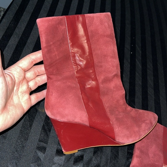 Zara suede ankle boots size 39/ US 8 - Picture 4 of 8